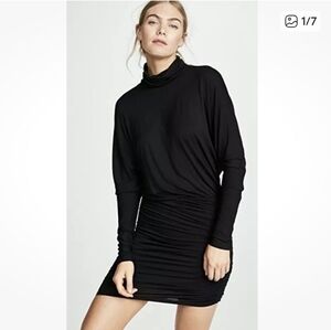 Veronica Beard Manda Black Turtleneck Dress Size Large